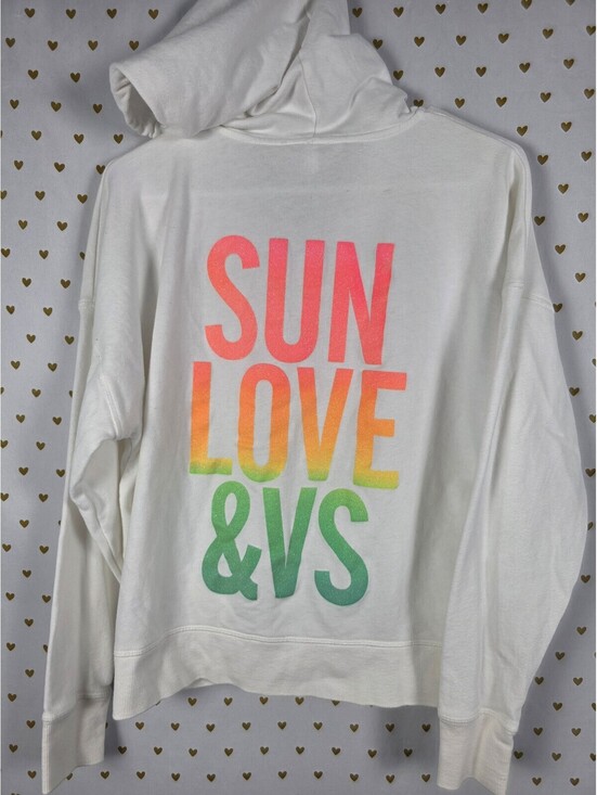 Victoria's Secret Tops - Victorias Secret Gradient GLITTER BLING ANGELS Wings Hoodie Jacket medium